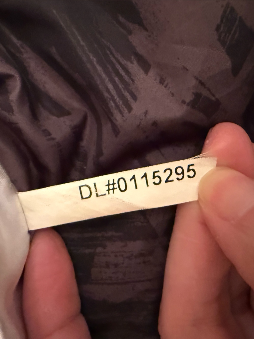 TNF Arctic Down Parka L Gray Herringbone Print Lining F15 - Picture 12 of 15